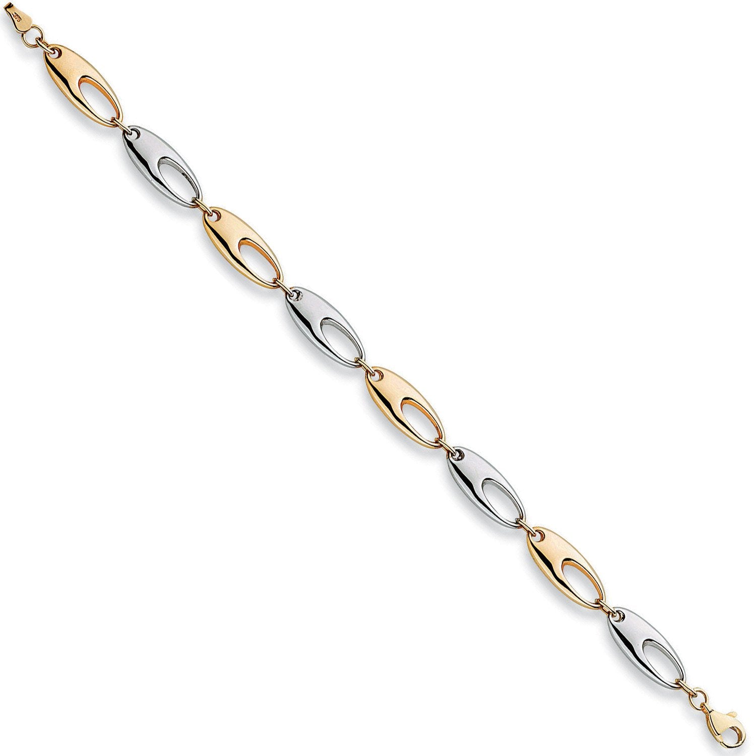 W & Y/G 8mm Fancy Bracelet