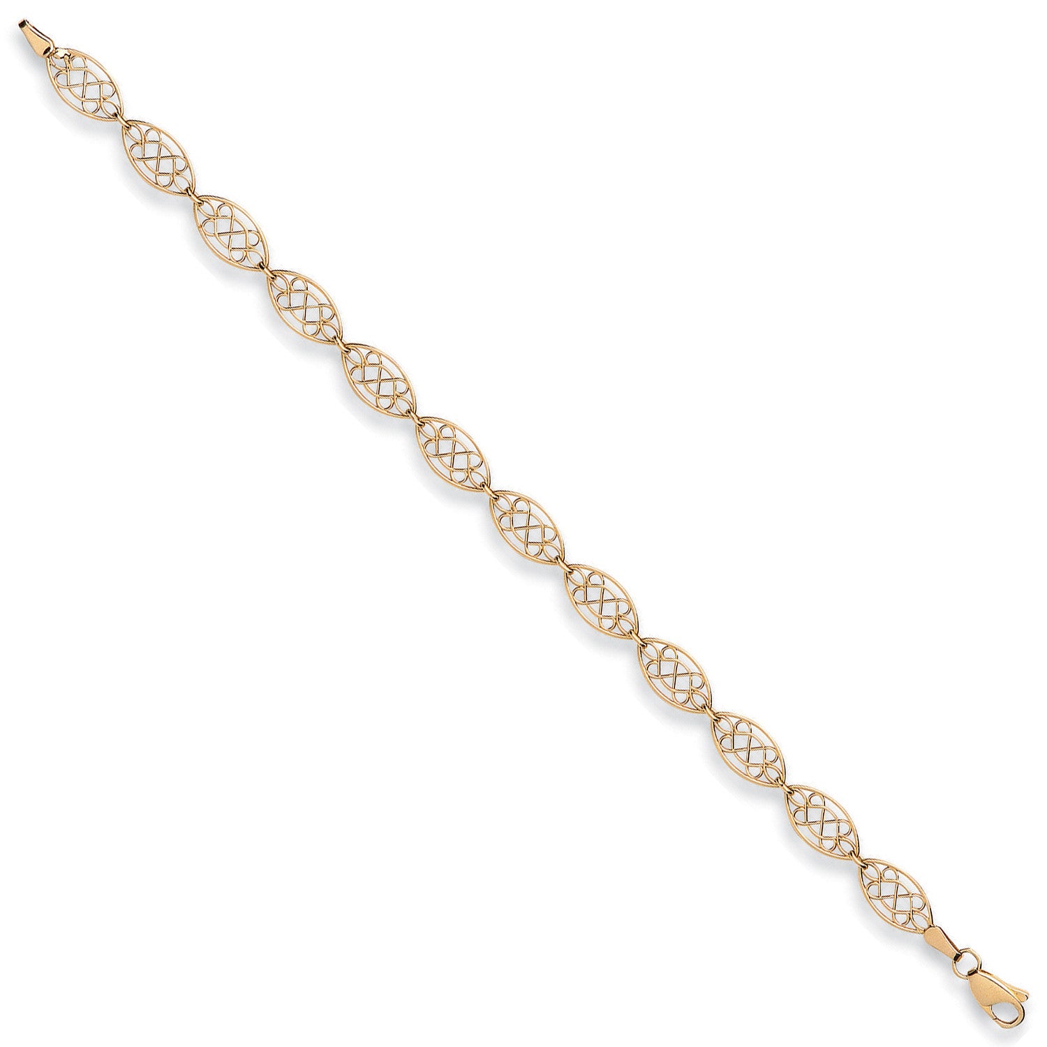 Yellow Gold Celtic Style Bracelet - 9ct Gold