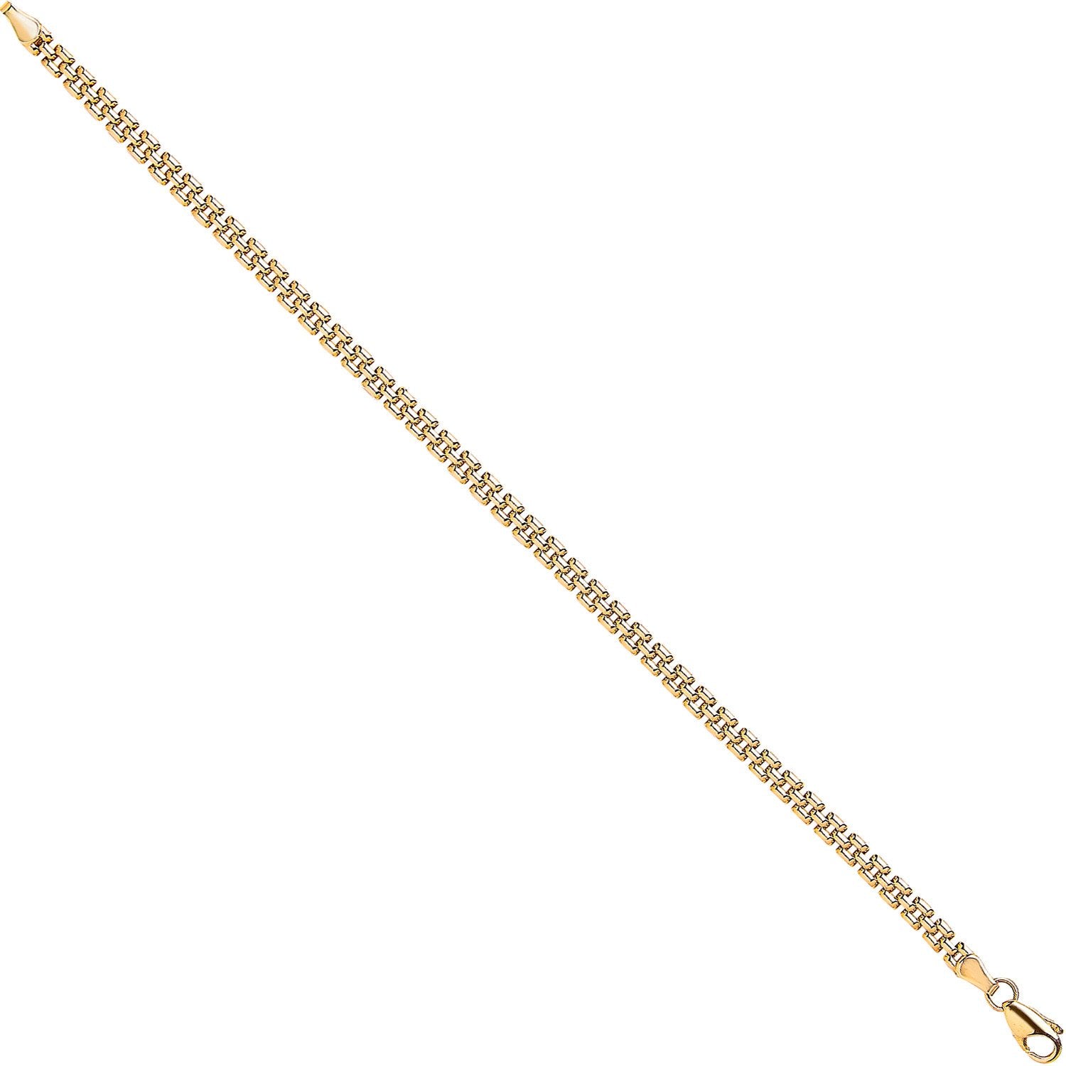 Y/G 3.7mm Panther Link Ladies Bracelet