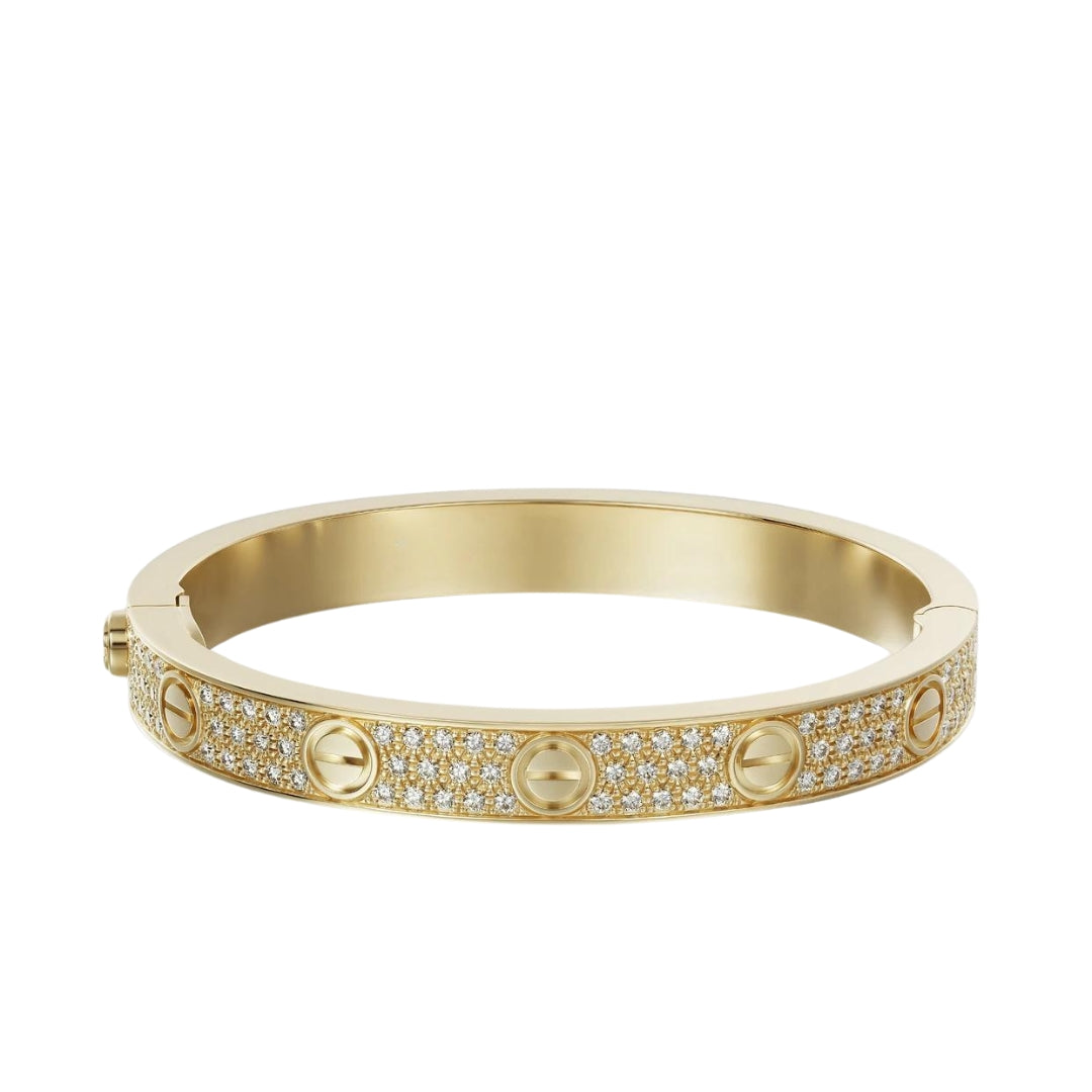 Cartier Love Bracelet Diamond-Paved 18K Yellow Gold