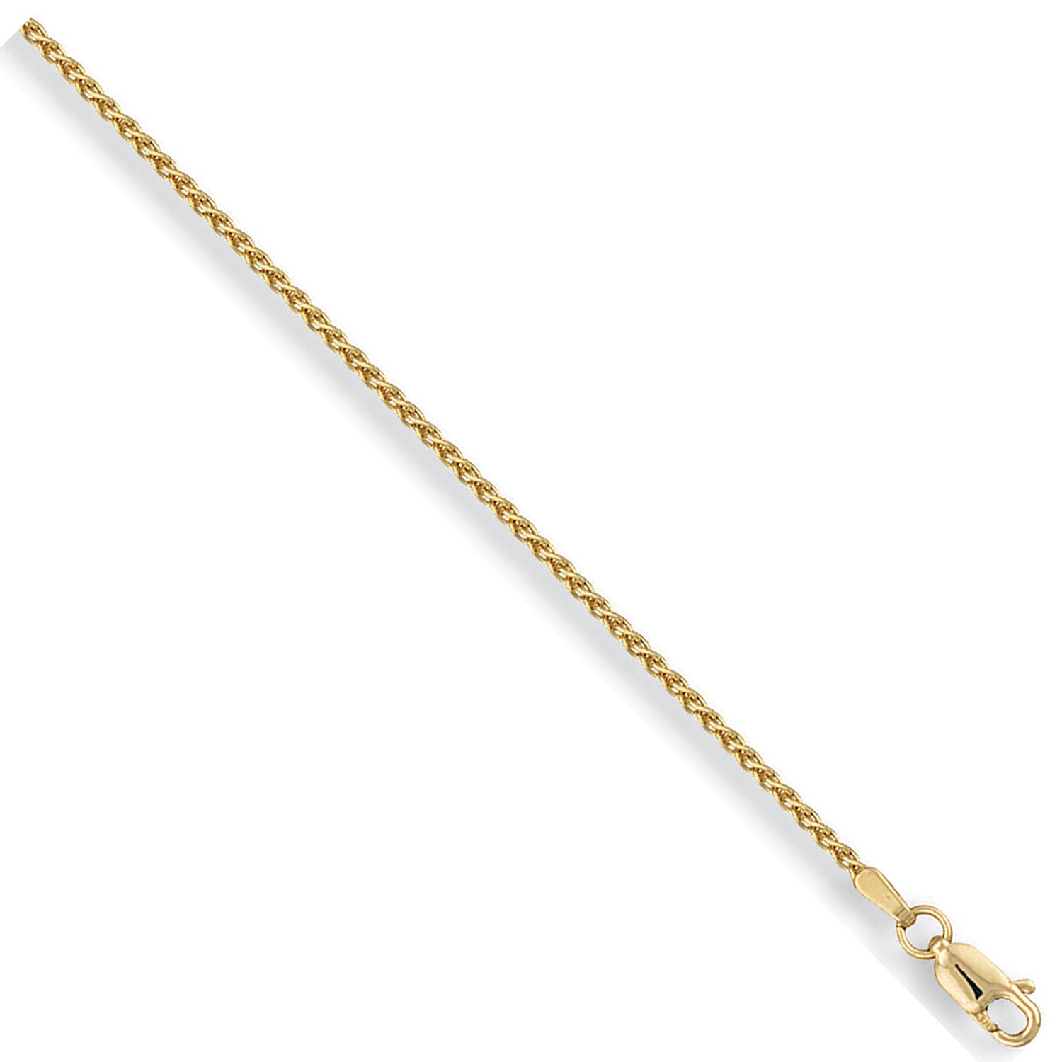 Yellow Gold 1.7mm Spiga Chain - 9ct Gold