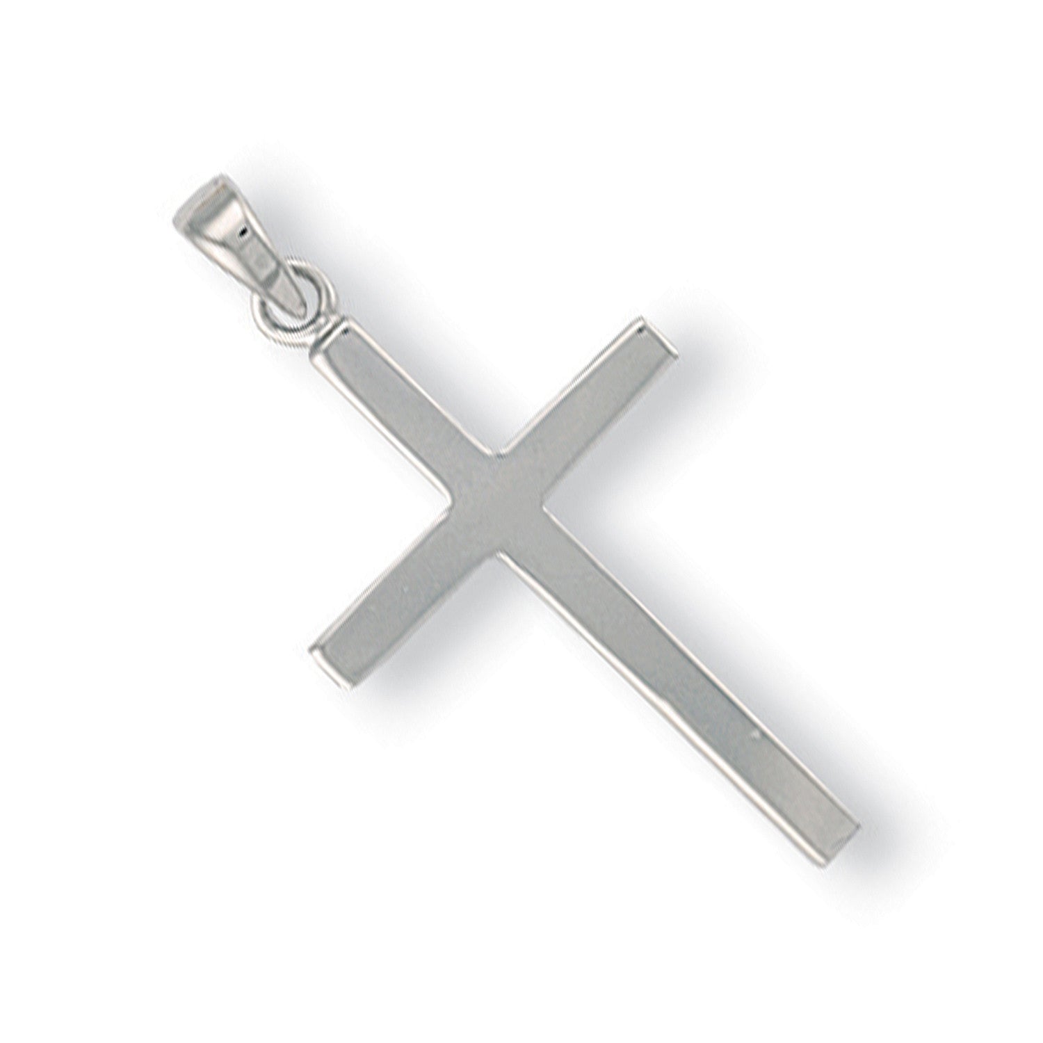 White Gold Plain Cross - 9ct Gold