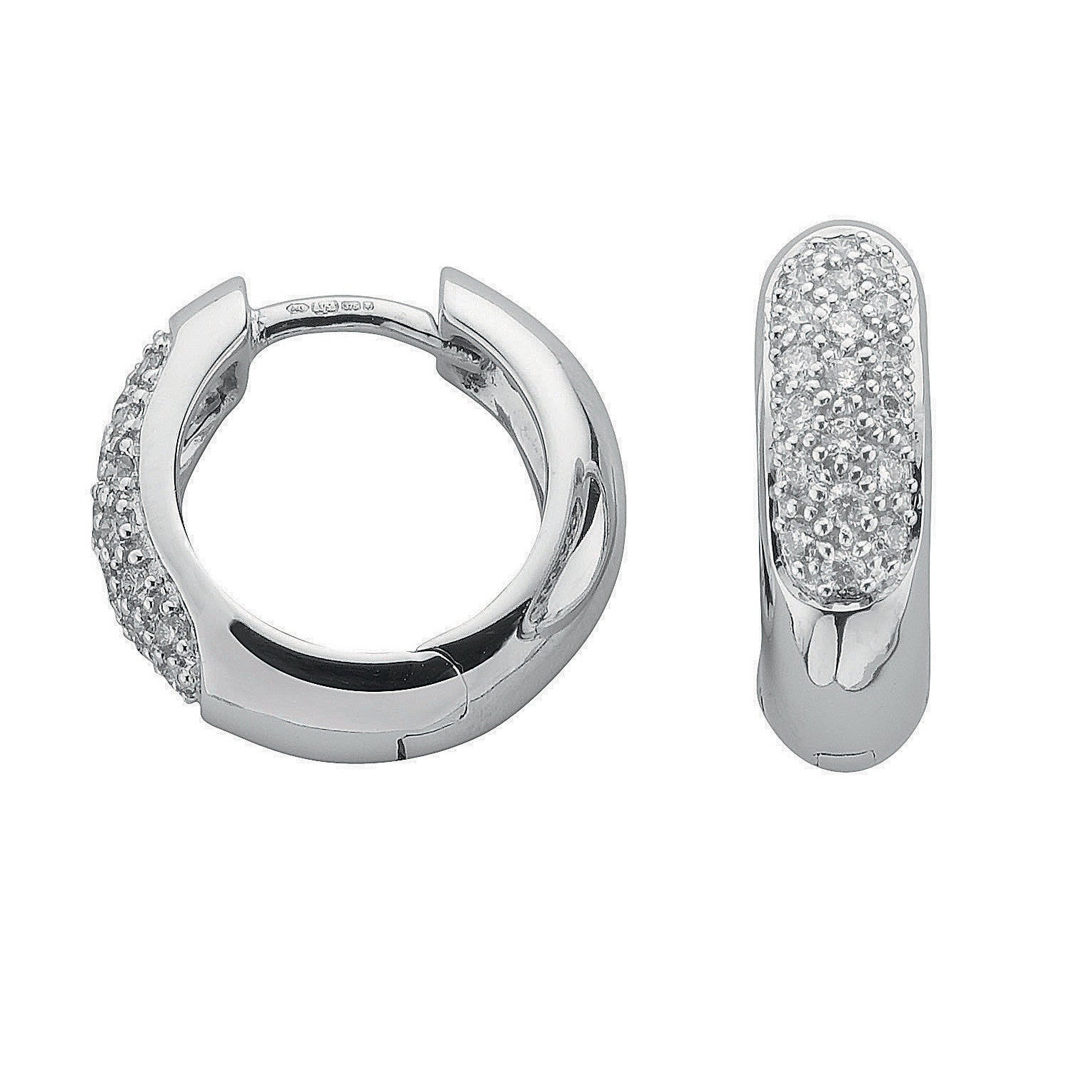 9ct White Gold 0.50ct Diamond Earrings - 9ct Gold