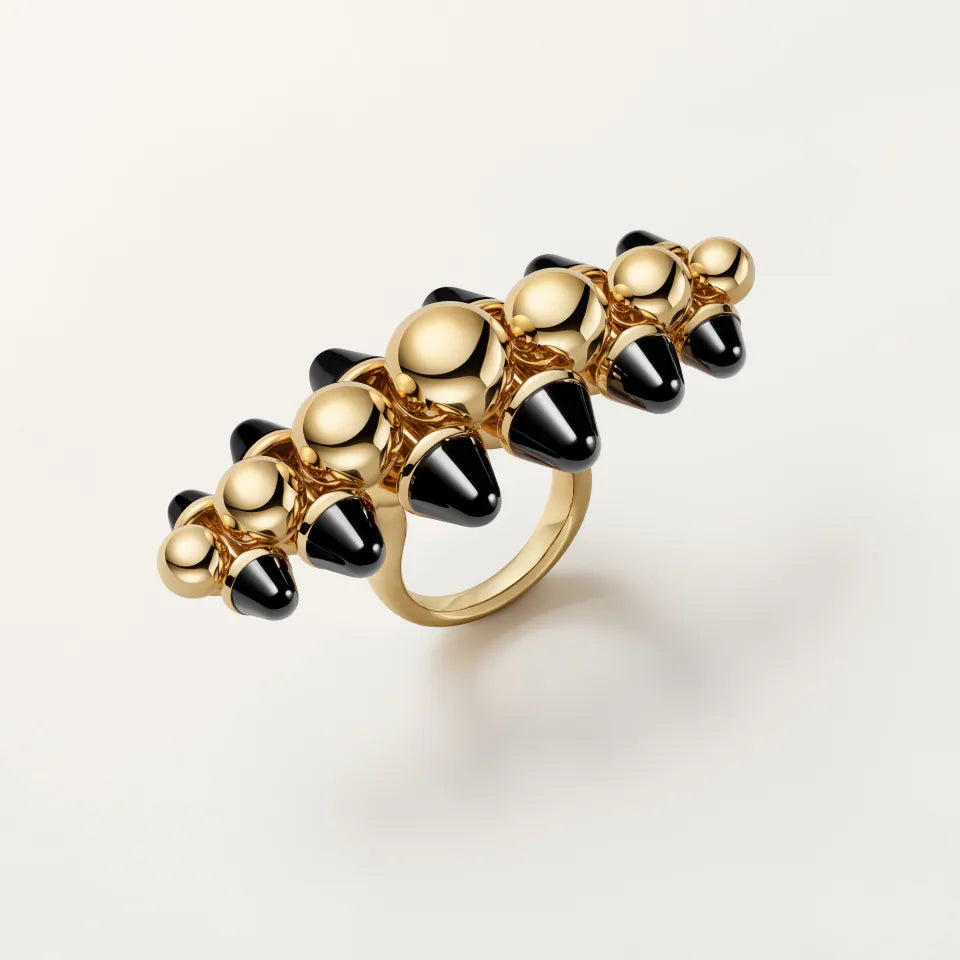 Cartier Clash de Cartier Ring Extra-Large Model Onyx 18K Yellow Gold