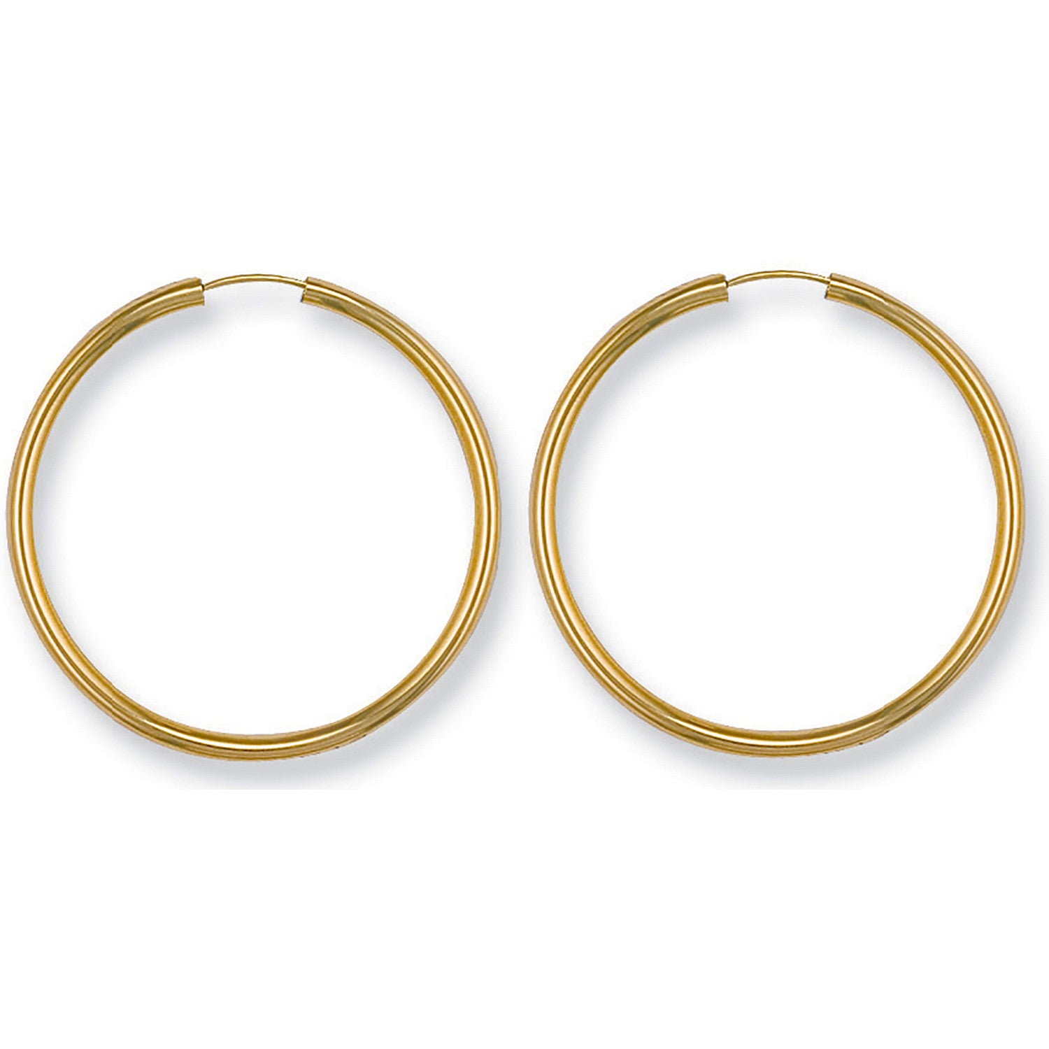 Yellow Gold 34mm Sleepers - 9ct Gold