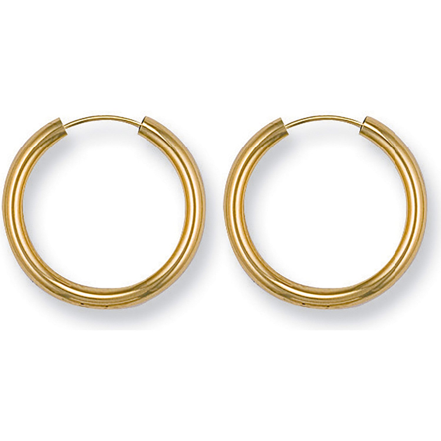 Yellow Gold 23mm Sleepers - 9ct Gold