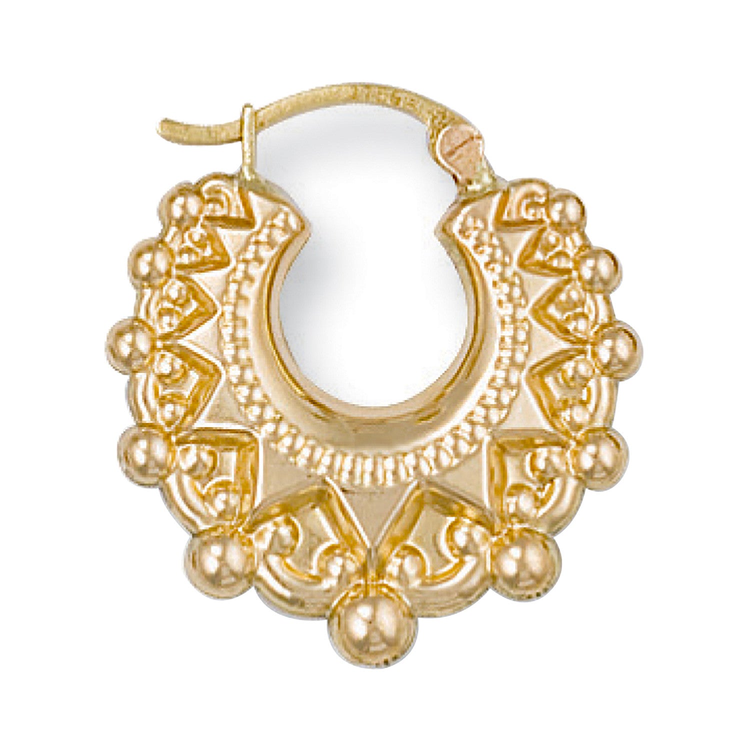 Yellow Gold Fancy Creoles - 9ct Gold