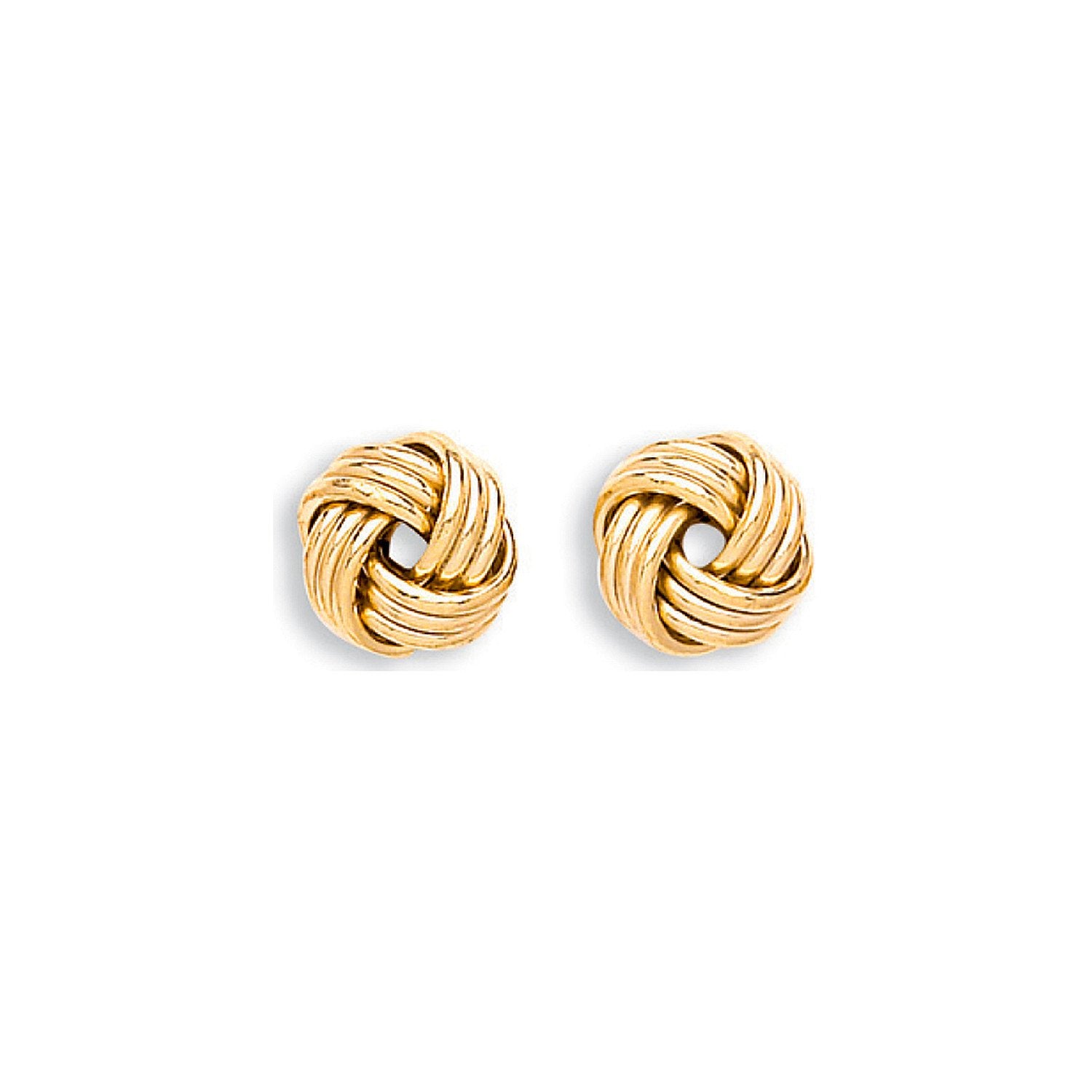 Y/G 10mm Knot Stud Earrings