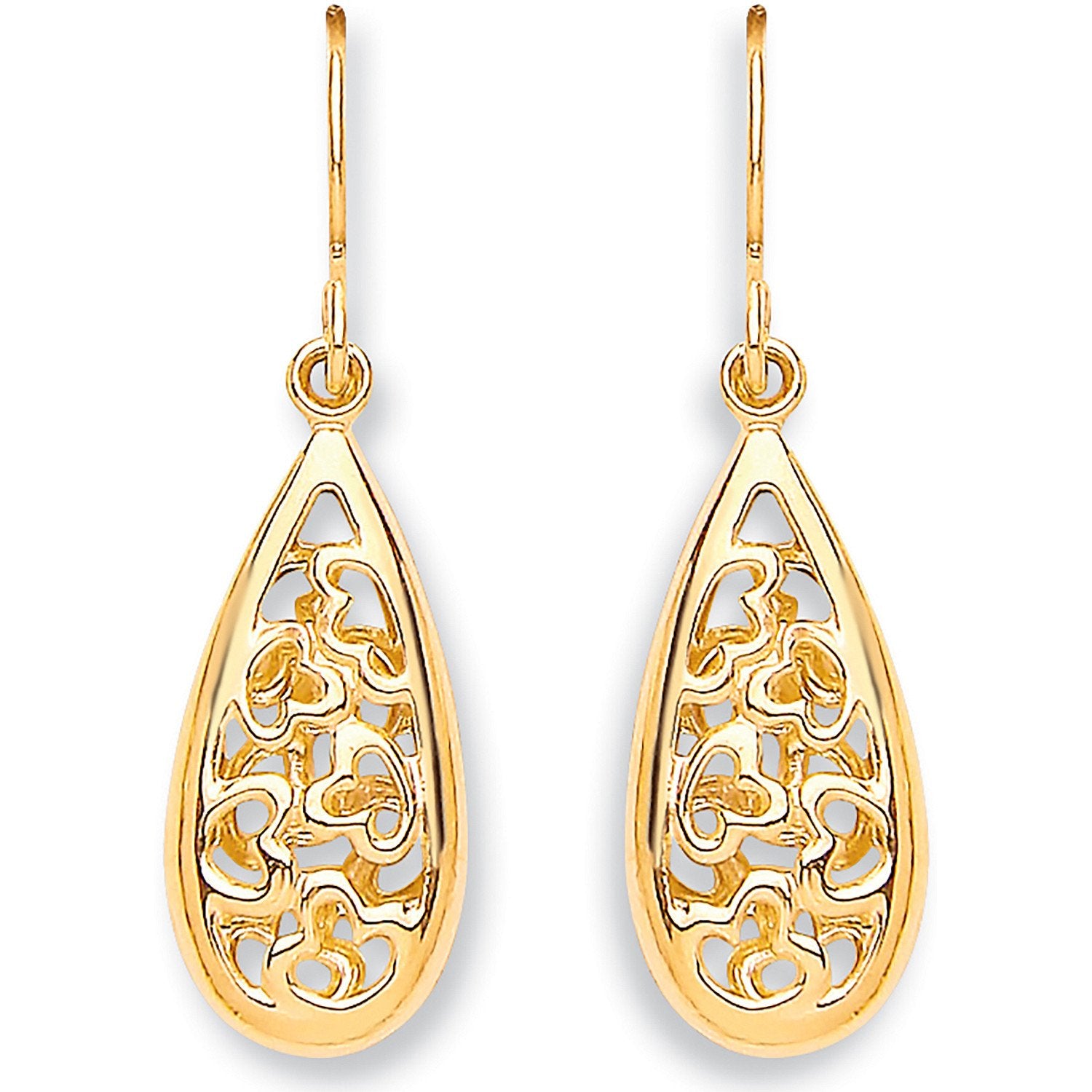 Y/G Hook Oval Drop Earrings