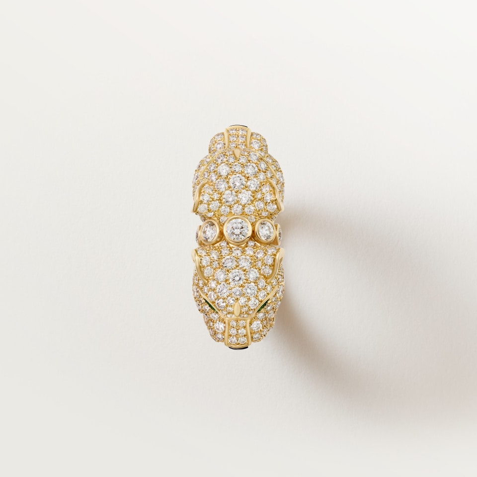 Cartier Panthère de Cartier Ring Paved Yellow Gold
