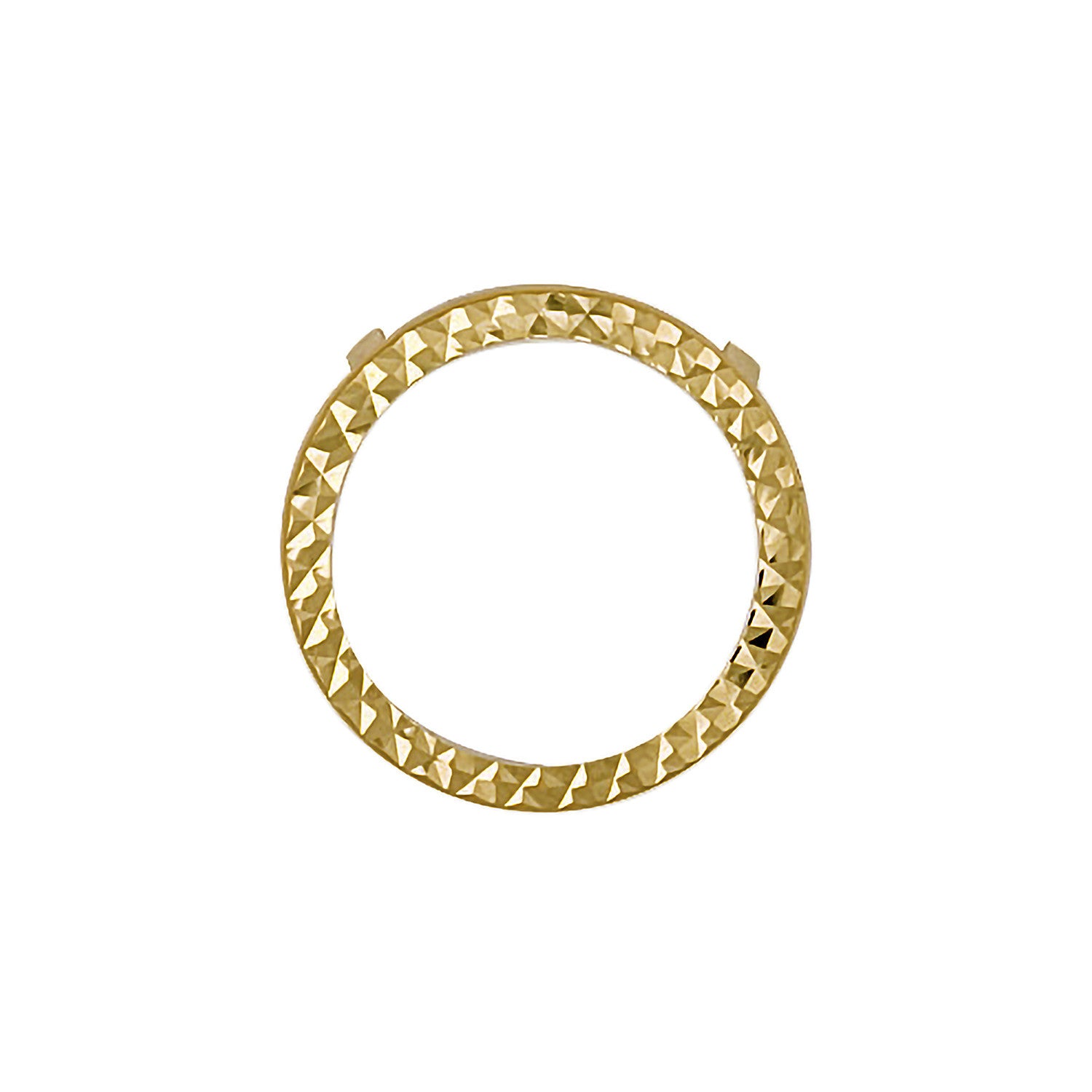 Yellow Gold Half Bezel - 9ct Gold