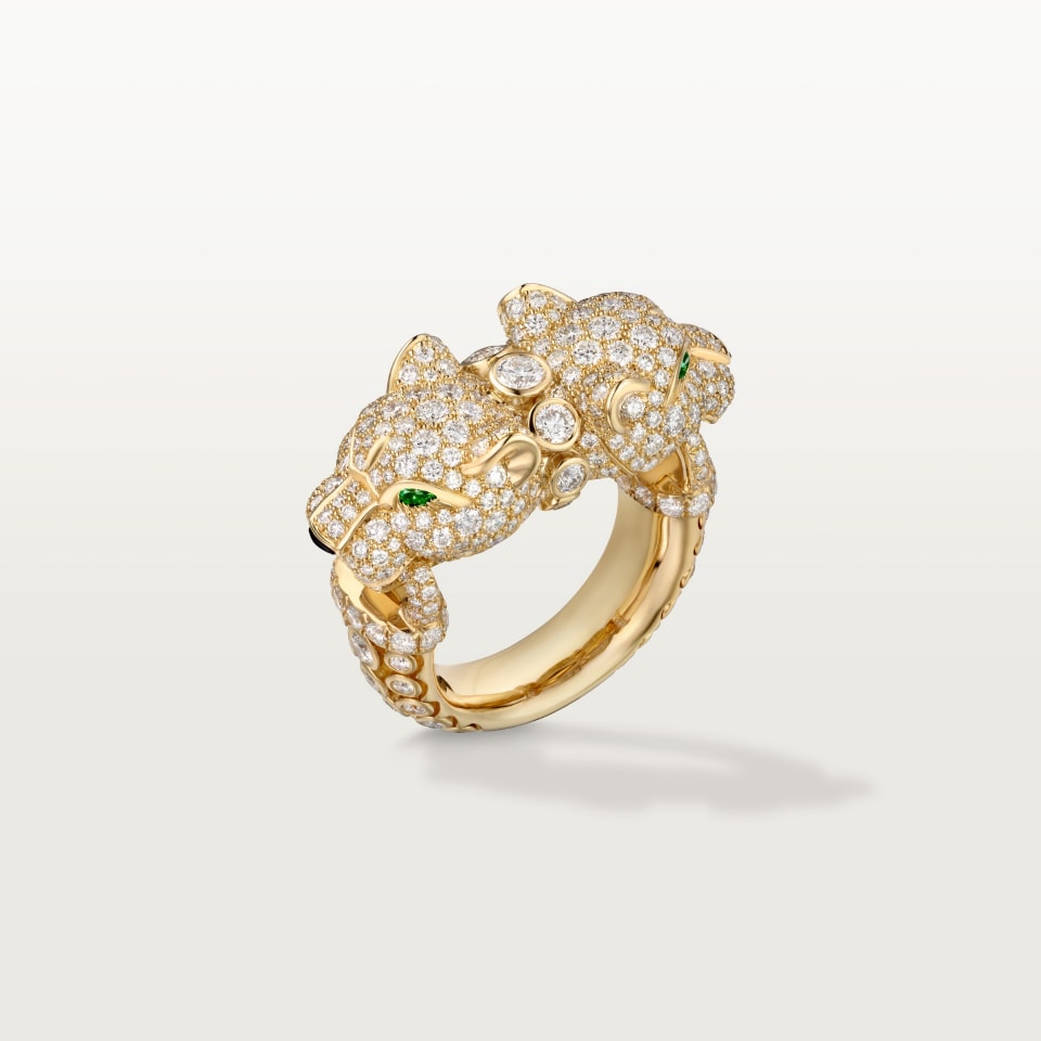 Cartier Panthère de Cartier Ring Paved Yellow Gold