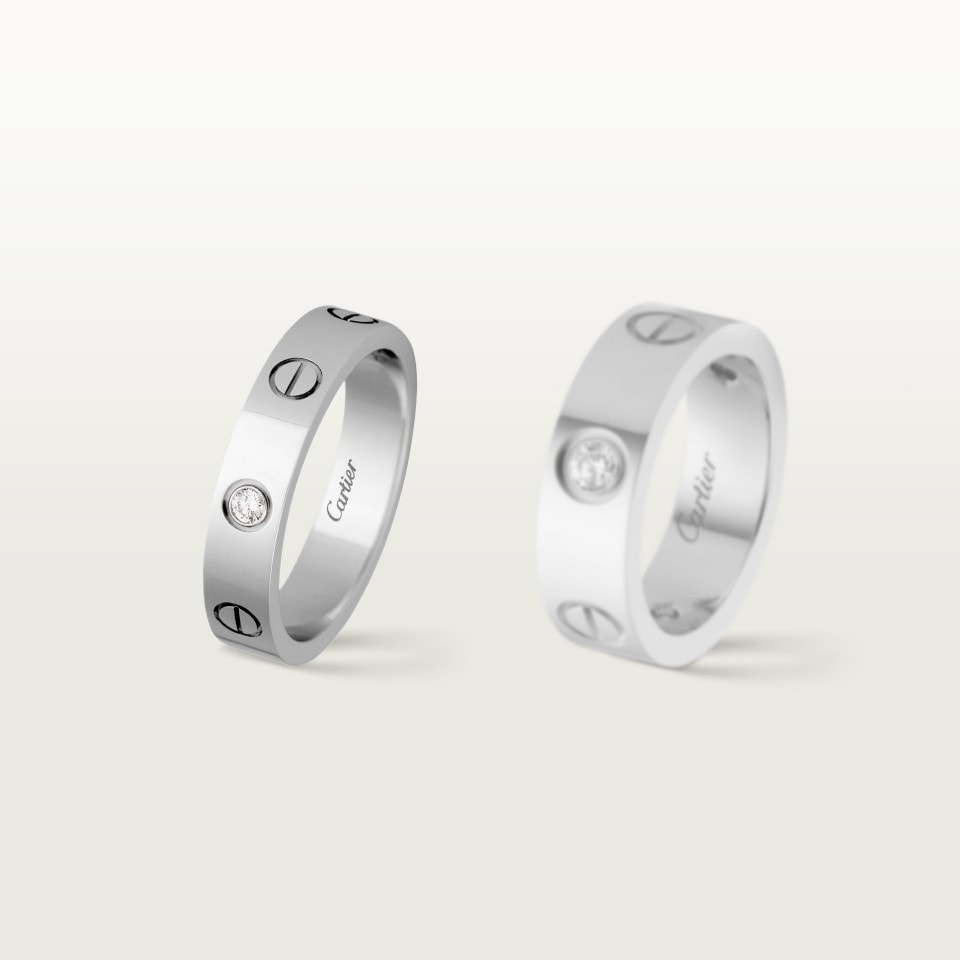 Cartier LOVE Ring Small Model 1 Diamond White Gold