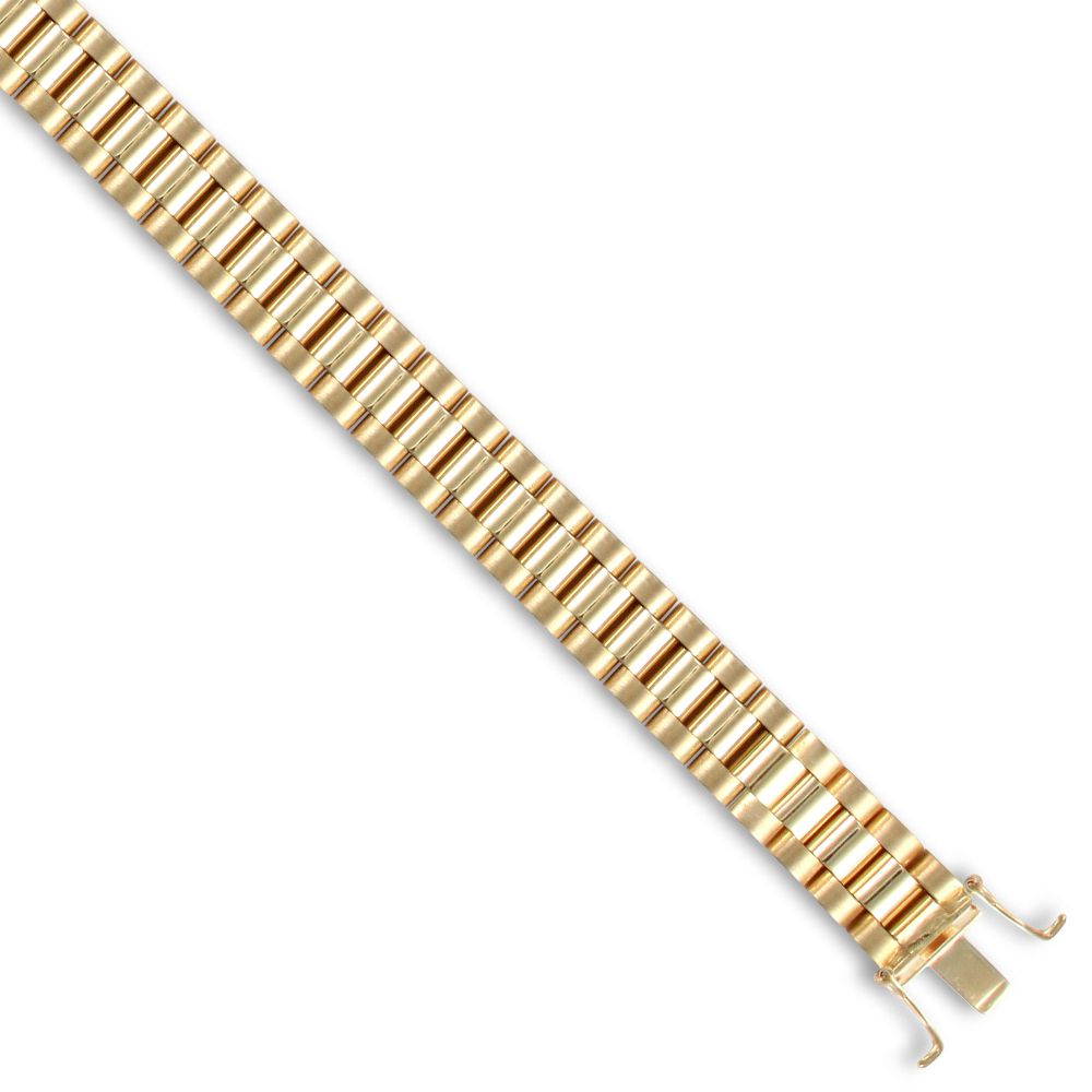 JBB131B-7.5 | 9ct Yellow Gold Watch Style 10.0mm Bracelet