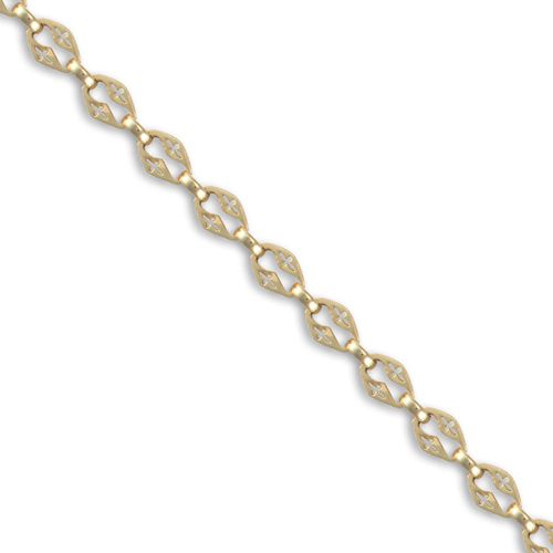 JBB330-7.5 | 9ct Yellow Gold Solid Cast Fancy Bracelet