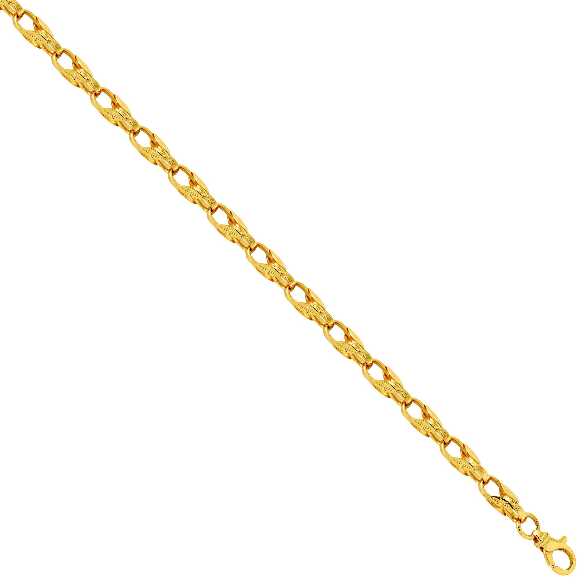 JBB362A-7.5 | 9ct Yellow Gold Tulip Bracelet