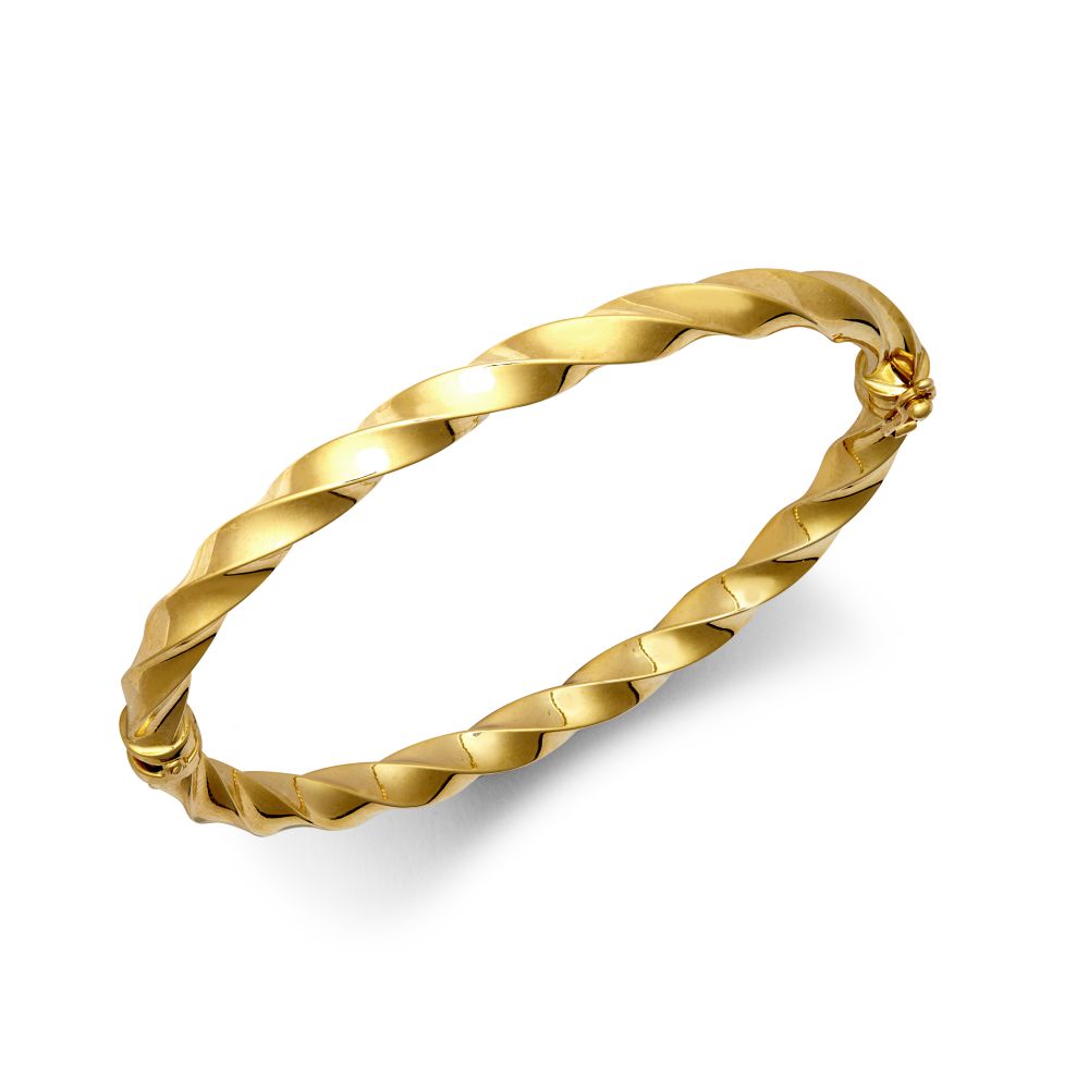 JBG343 | 9ct Yellow Gold 5mm Polished Twist Bangle