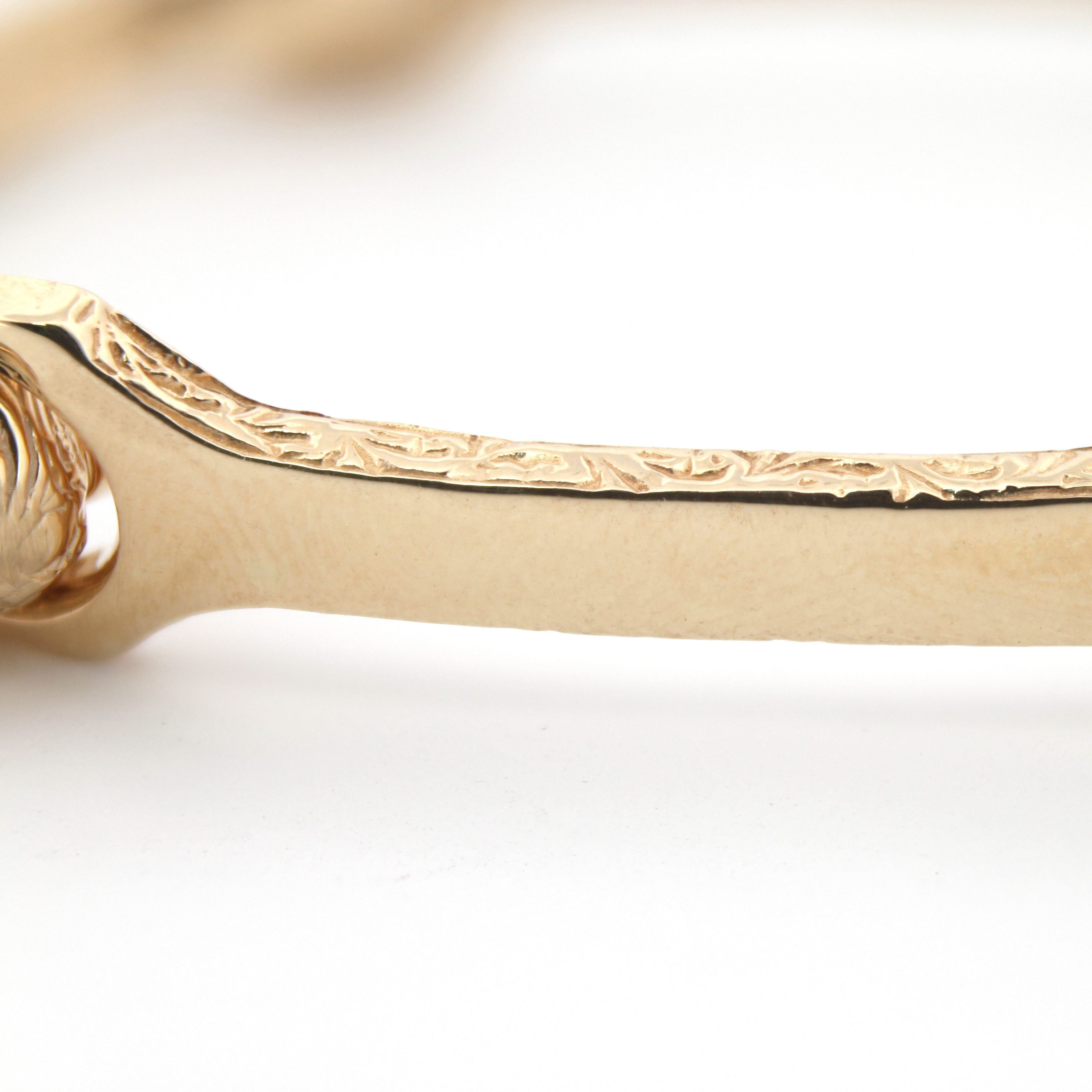 JBG352 | 9ct Yellow ladies bone bangle