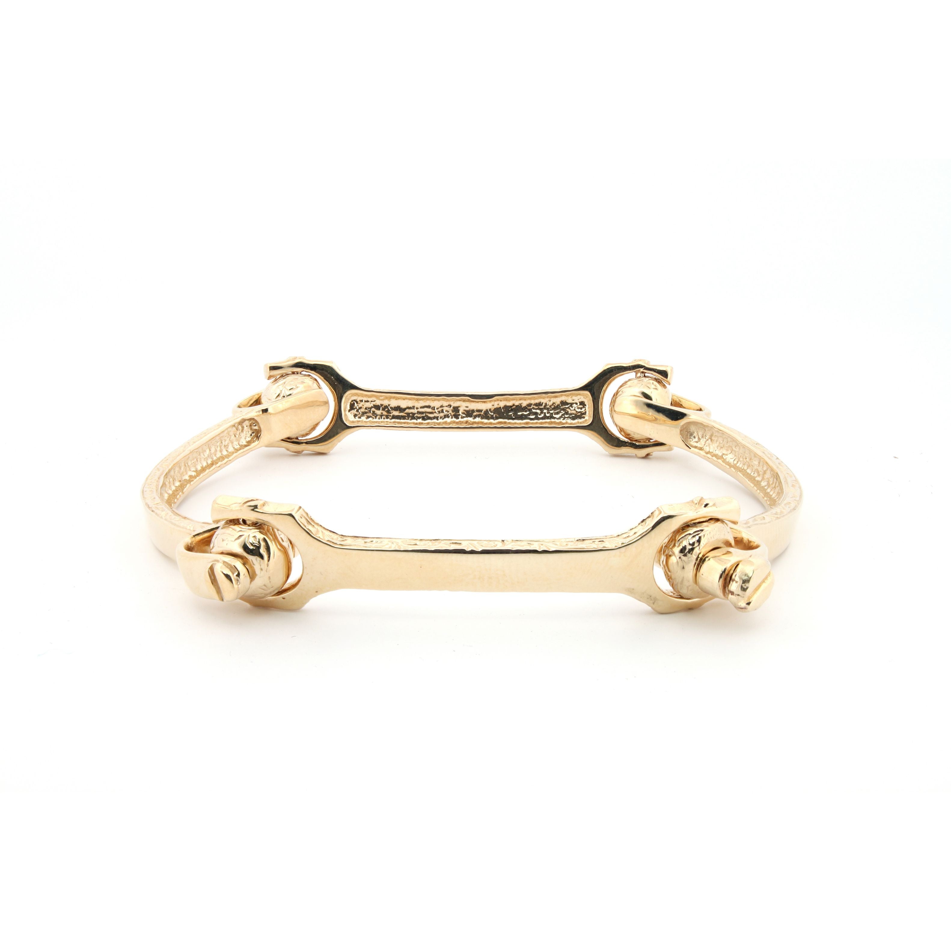 JBG352 | 9ct Yellow ladies bone bangle