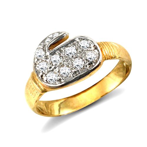 JBR026 | 9ct Yellow Gold Cubic Zirconia Children's Ring