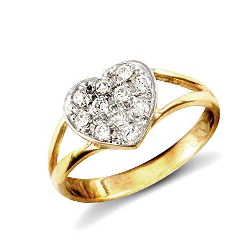 JBR027 | 9ct Yellow Gold Cubic Zirconia Children's Ring