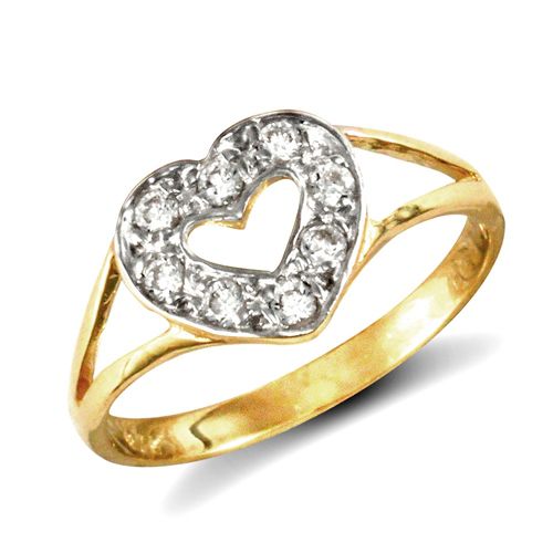 JBR029 | 9ct Yellow Gold Cubic Zirconia Children's Ring