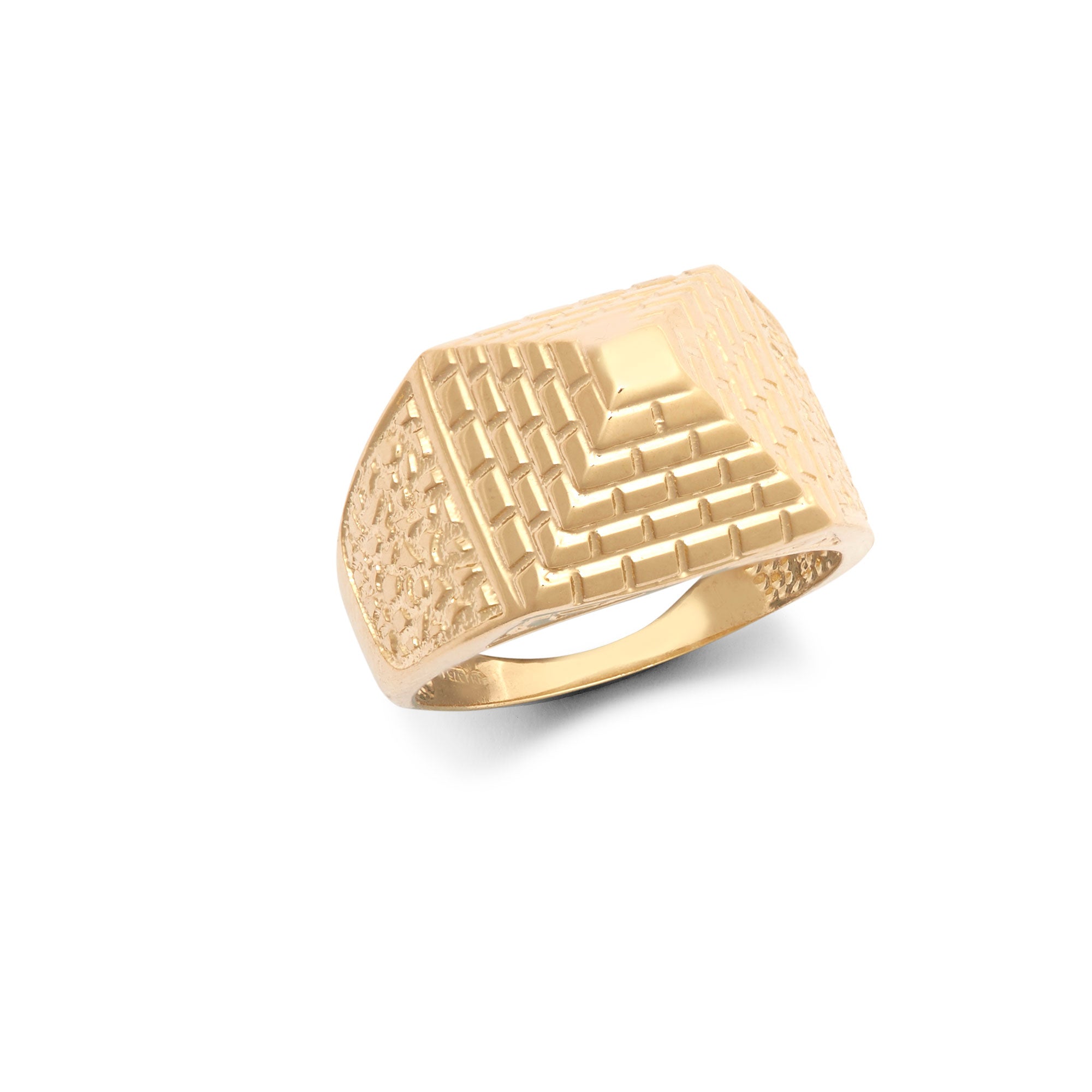 JBR035 | 9ct Yellow Gold Child's Pyramid Ring