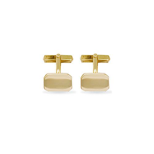 JCL002 | 9ct Yellow Gold Oblong Cufflinks