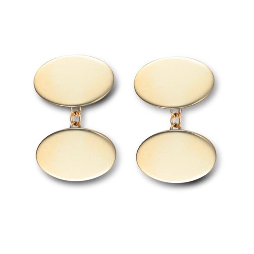 JCL025 | 9ct Yellow Gold Cufflinks Oval