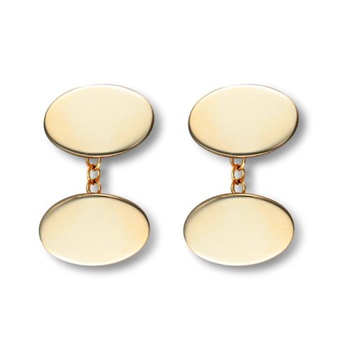 JCL026 | 9ct Yellow Gold Cufflinks Oval