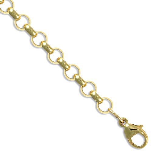 9ct Yellow Gold Round Belcher 4.7mm Gauge Chain