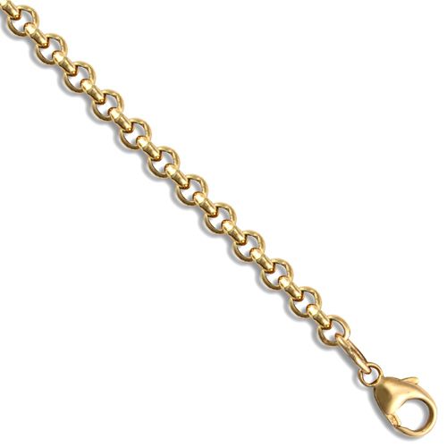 JCN001G-18 | 9ct Yellow Gold Round Belcher 4.3mm Gauge Chain