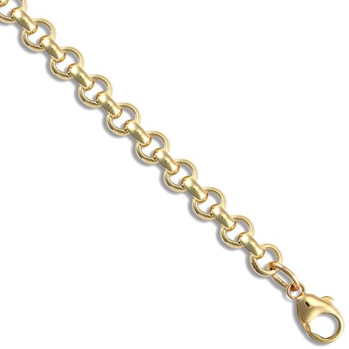 9ct Yellow Gold Round Belcher 4.8mm Gauge Chain