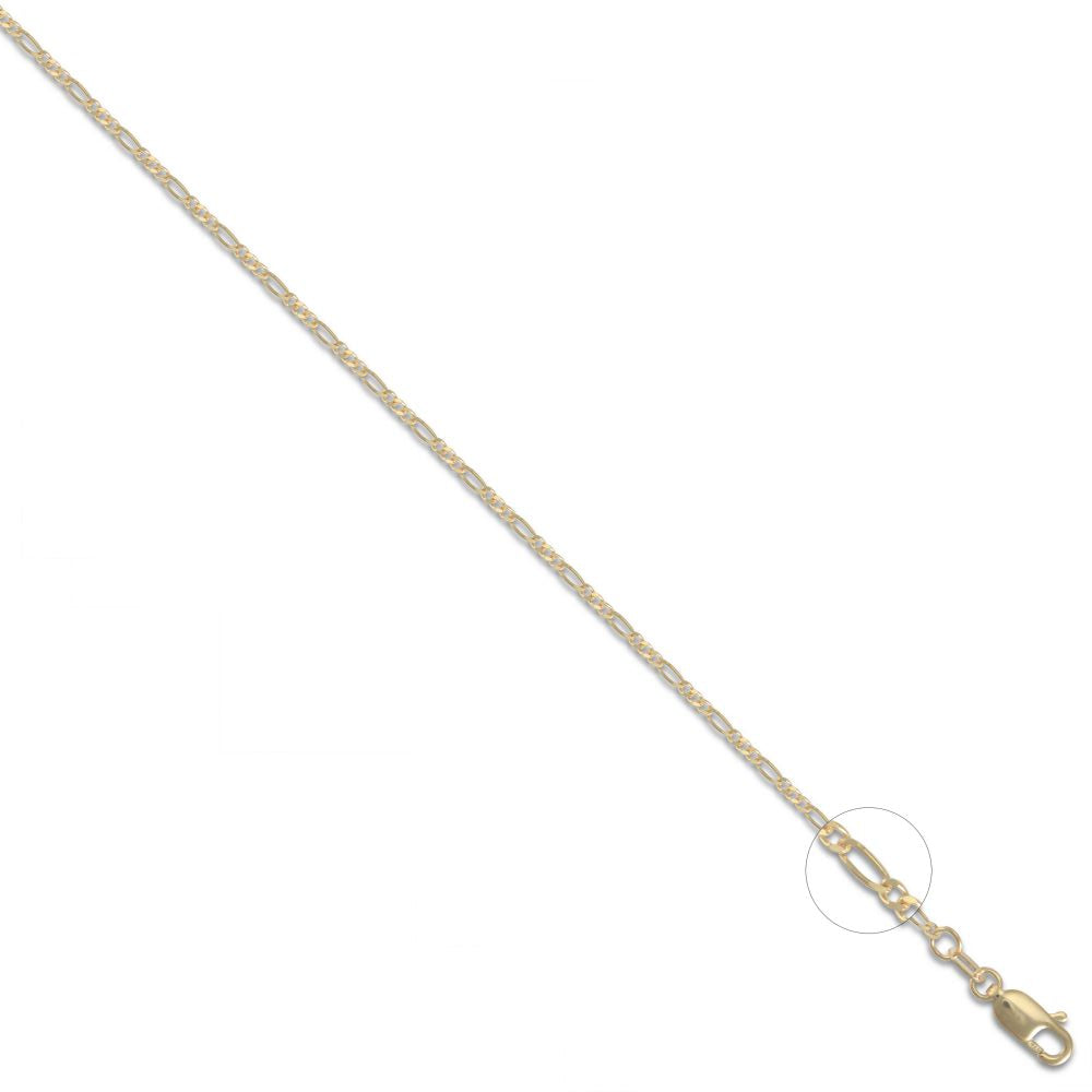 JCN004A-16 | 9ct Yellow Gold Figaro Chain