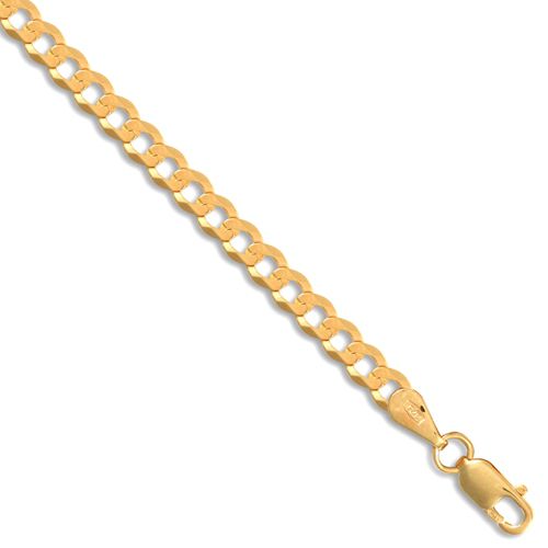 JCN037A-20 | 9ct Yellow Gold Flat Curb 3.6mm Gauge Chain