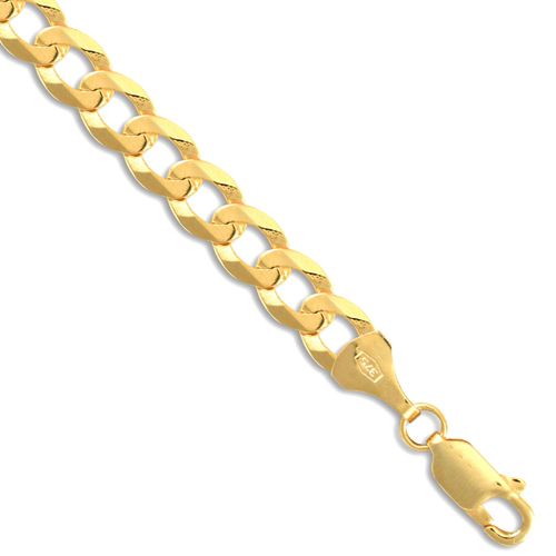 JCN037D-16 | 9ct Yellow Gold Flat Curb 6.2mm Gauge Chain