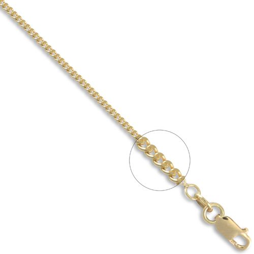 JCN050C-20 | 18ct Yellow Gold Curb 1.5mm Gauge Pendant Chain