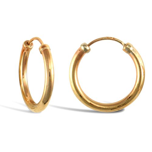 JER741A | 9ct Yellow Gold Hoop Earrings