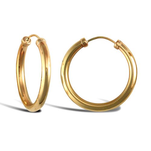 JER742B | 9ct Yellow Gold Hoop Earrings