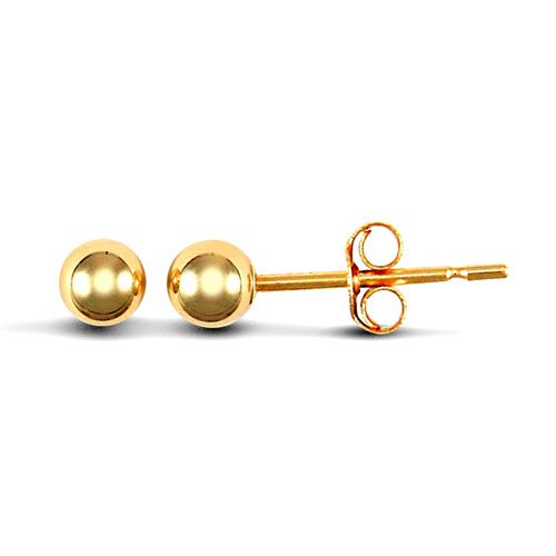 9ct Yellow Gold Ball Studs