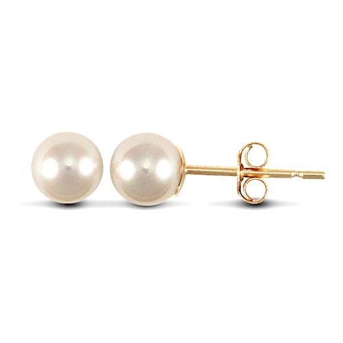 Cultured Pearl Stud Earrings