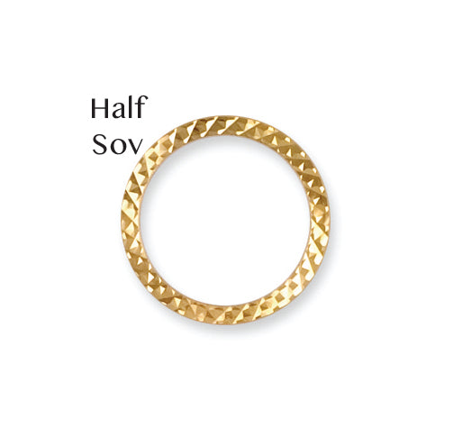 JFD048 | 9ct Yellow Gold Half Sovereign Bezel