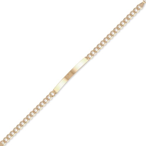 JID027-7.5 | 9ct Yellow Gold Id Bracelet