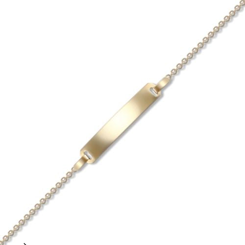 JID034-6 | 9ct Yellow Gold Id Bracelet