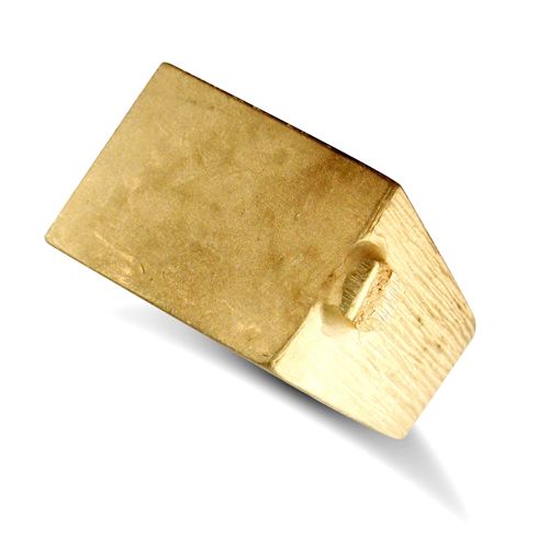 9ct Yellow Gold Initial Blank Ring