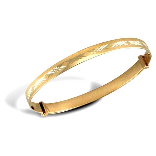 JKB066 | 9ct Yellow Gold Childrens / baby Expanding Bangle