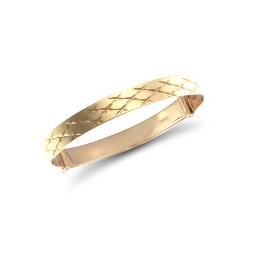 JKB077 | 9ct Yellow Gold Childrens / baby Expanding Bangle