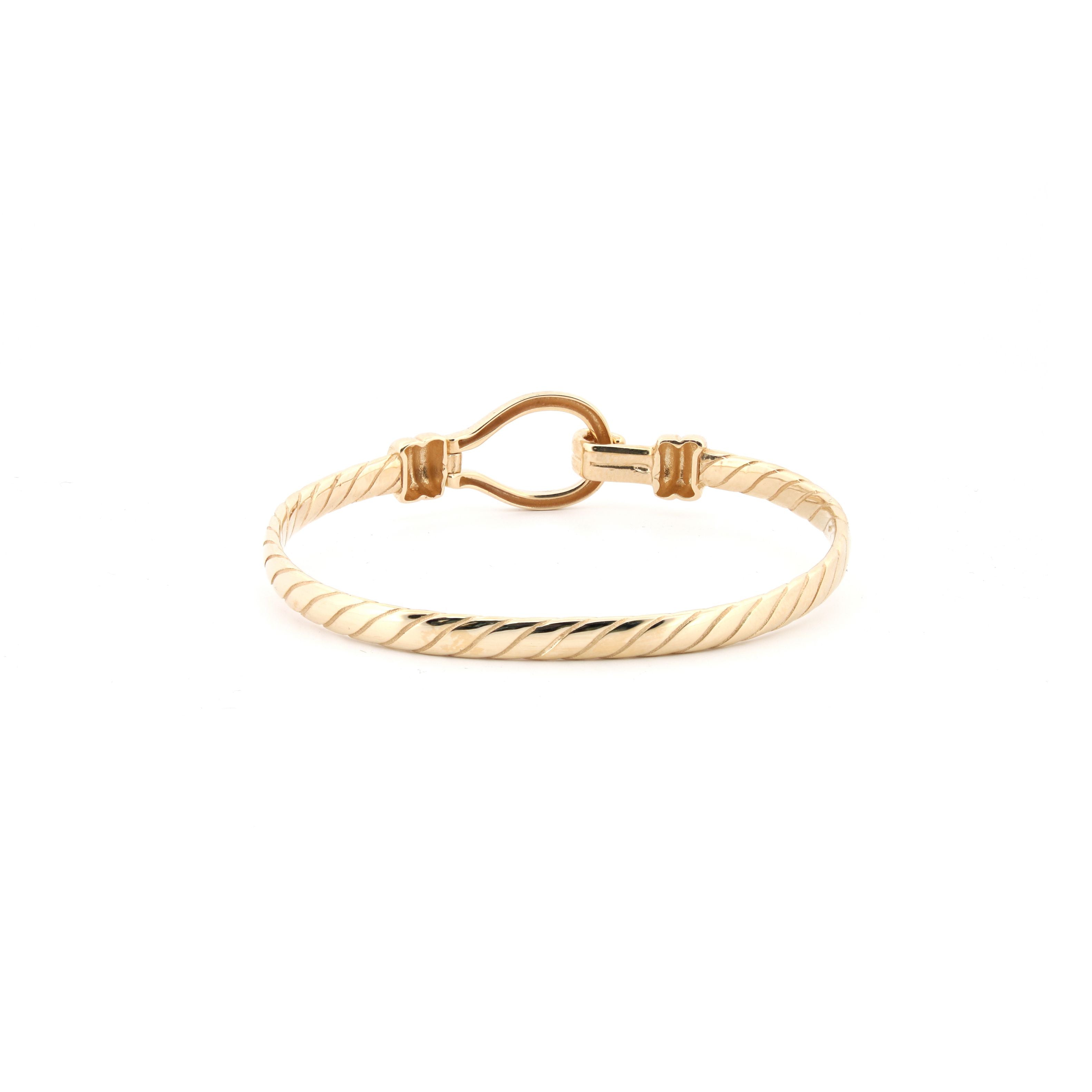 JKB097 | 9ct Yellow child hook bangle