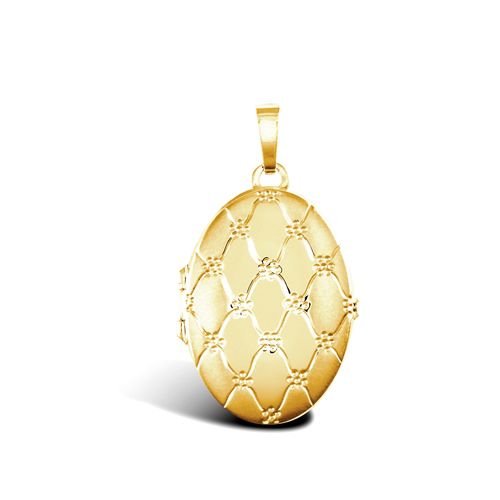 JLC120 | 9ct Yellow Gold Oval Locket