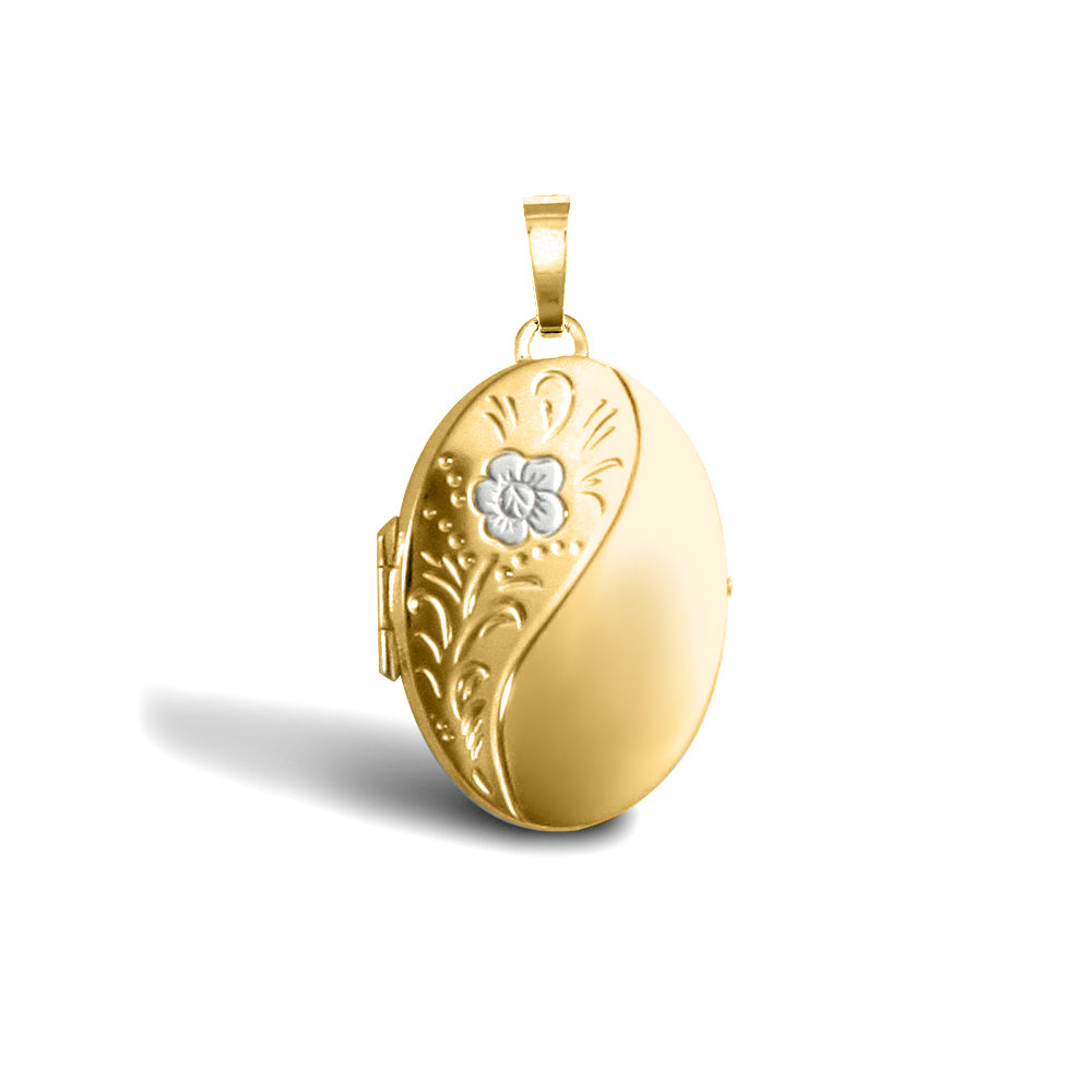 9ct Yellow Gold Oval Locket